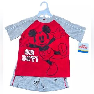 DISNEY JUNIOR | OH BOY! Mickey Mouse 4T Boys 2 Piece Set | NWT